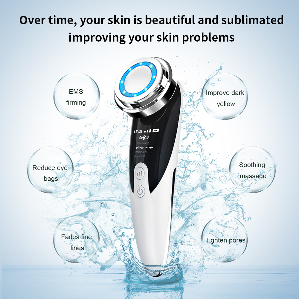 Handheld Multi-function Facial Beauty Massager 3 Συσκευή Φωτοθεραπείας Προσώπου