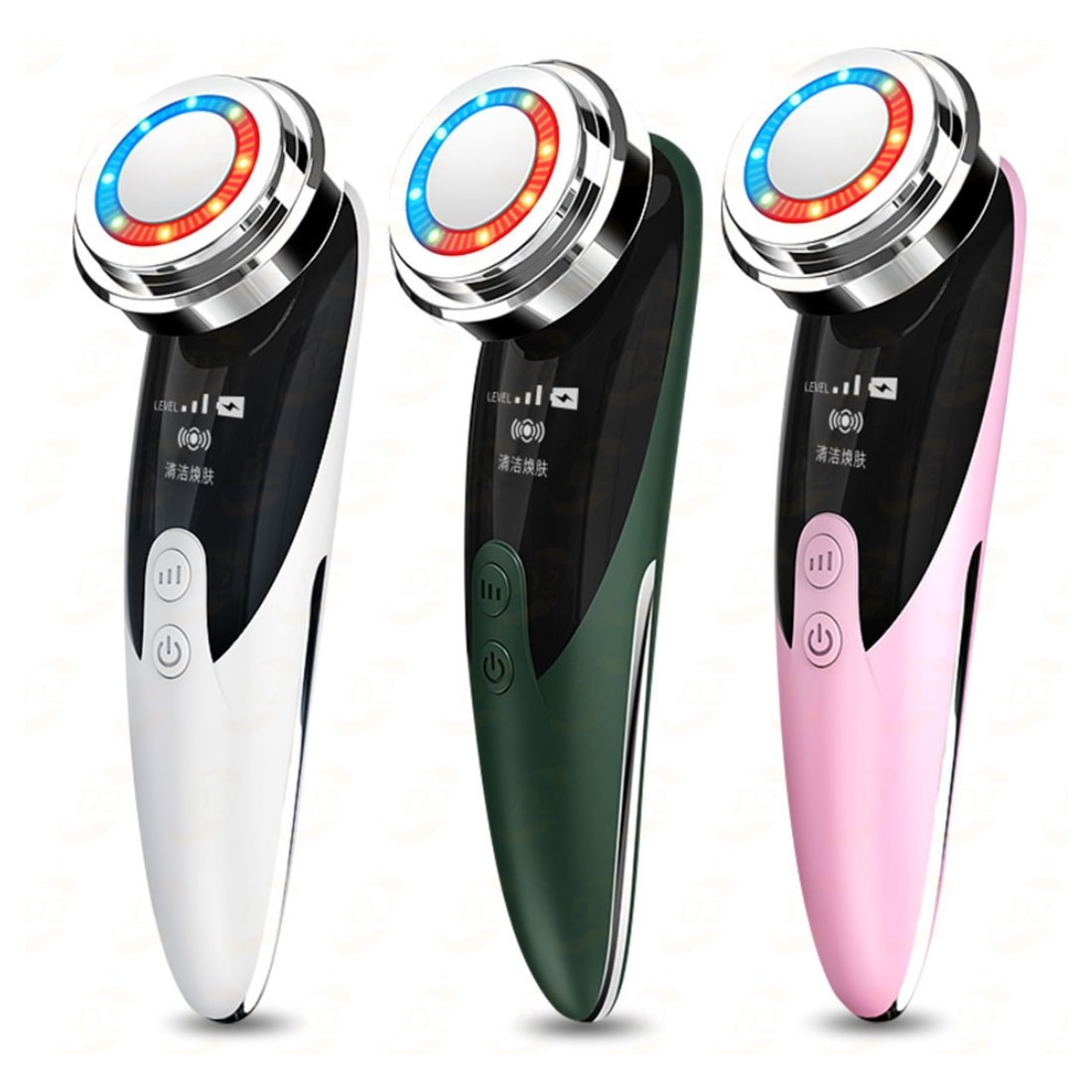 Handheld Multi-function Facial Beauty Massager Φορητή Συσκευή Πολυλειτουργικού Μασάζ & Φωτοθεραπείας Προσώπου